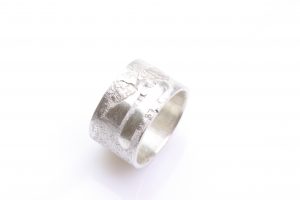 Handgesmede ring in 925 zilver - Atelier aan 'Twater